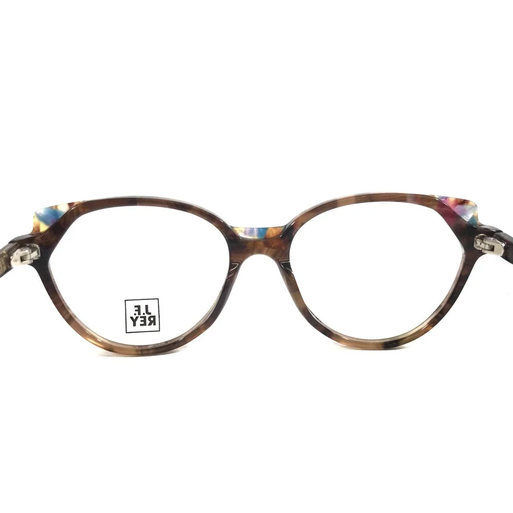 J.F. Rey Petite Eyeglasses Frames PA086 9095 Brown Blue Bur Speckled 48-15-140
